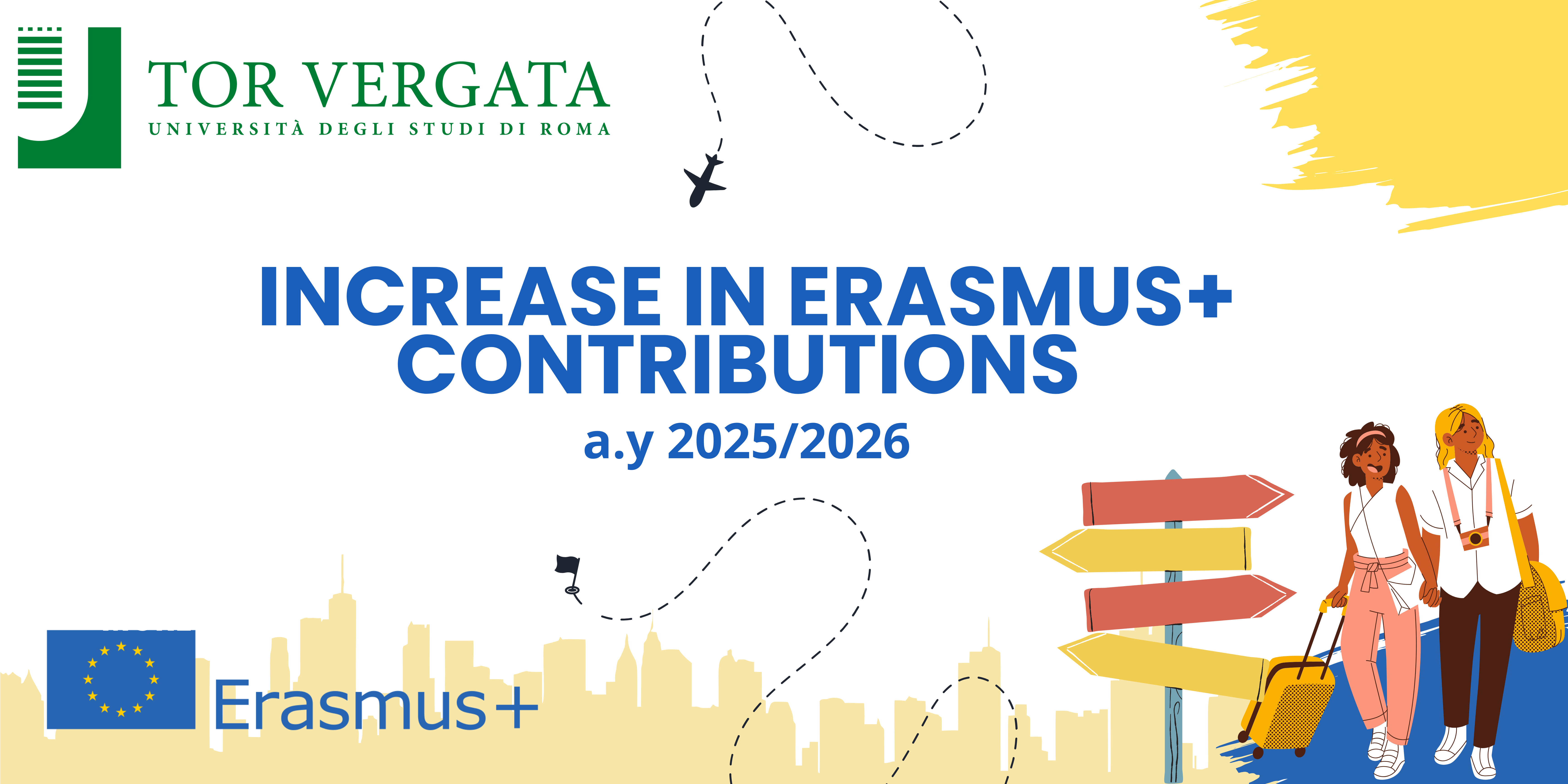 You are currently viewing NEWS Increase in Erasmus+ contributions a.y. 2025/2026