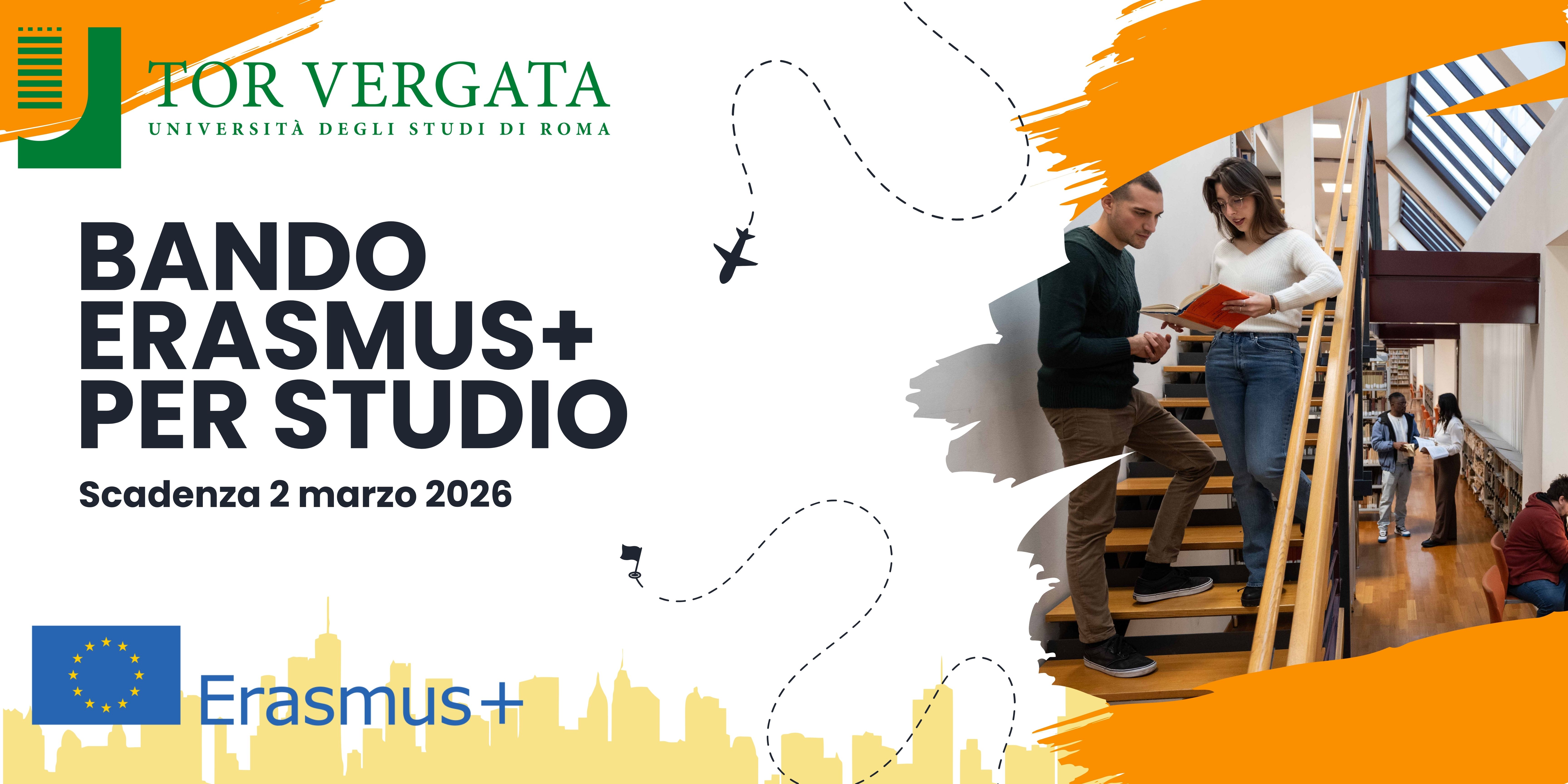 Scopri di più sull'articolo PUBBLICATO Bando Erasmus+ per Studio a.a.2026/2027