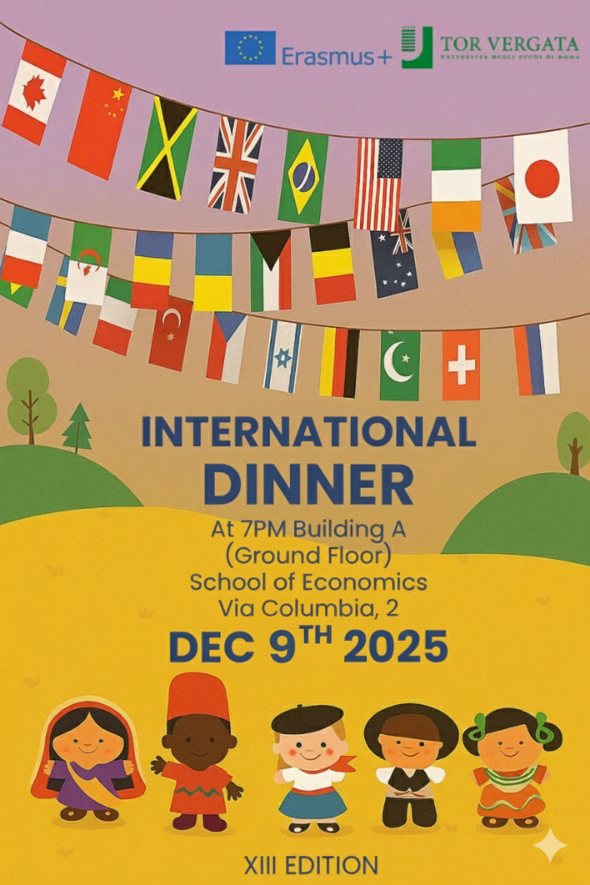Al momento stai visualizzando INVITO Erasmus+ International Dinner – 9 dicembre 2025