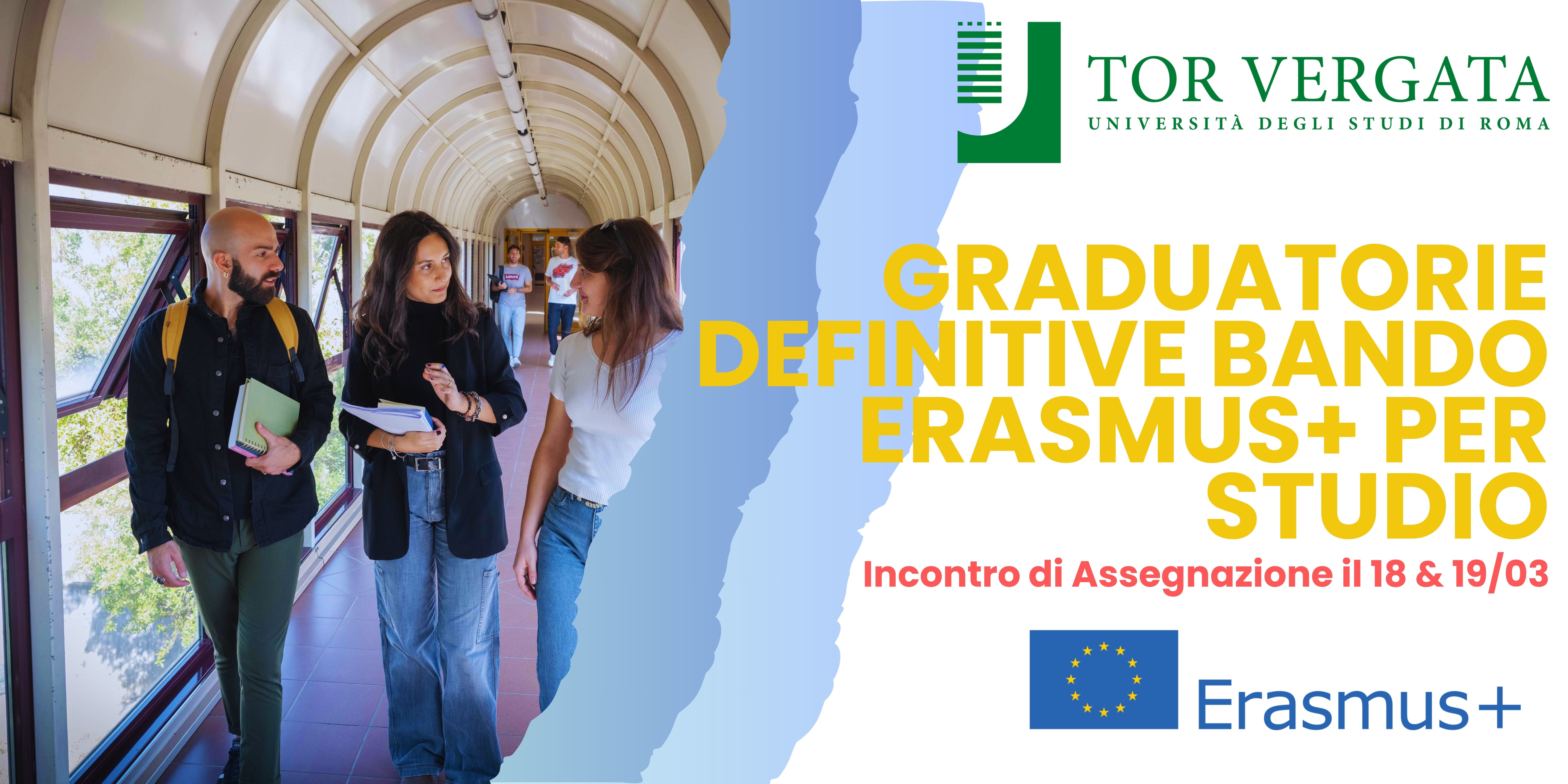 Al momento stai visualizzando PUBBLICATE Graduatorie definitive Bando Erasmus+ per studio a.a. 2026/2027 e invito incontro di Assegnazione