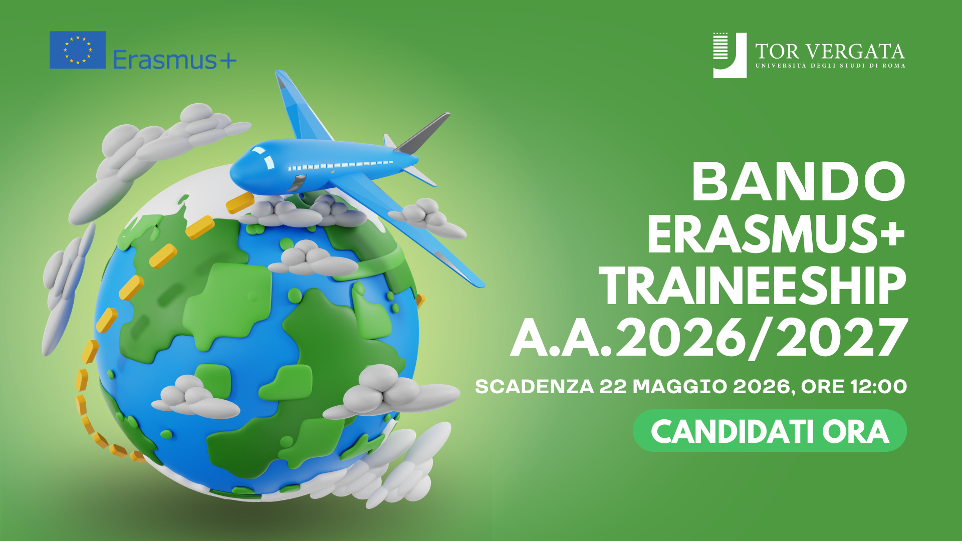 You are currently viewing OUT NOW Erasmus+ Call for student Traineeship a.y. 2026/2027